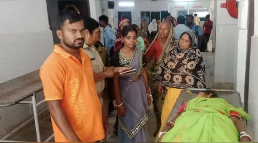 राजमहल फोरलेन पर दर्दनाक हादसा: बाइक से गिरी महिला की मौत, गोद में बिलखता रहा एक साल का मासूम