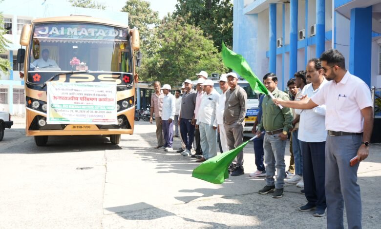 आत्मा योजना के तहत पलामू के 50 किसान अंतरराज्यीय परिभ्रमण पर रवाना आत्मा योजना के तहत पलामू के 50 किसान अंतरराज्यीय परिभ्रमण पर रवाना