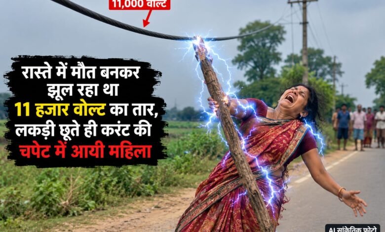 तालझारी में 11 हजार वोल्ट के तार से झुलसी महिला,हालत खतरे से बाहर