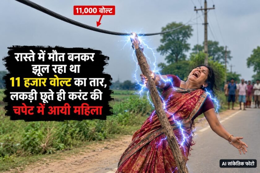 तालझारी में 11 हजार वोल्ट के तार से झुलसी महिला,हालत खतरे से बाहर