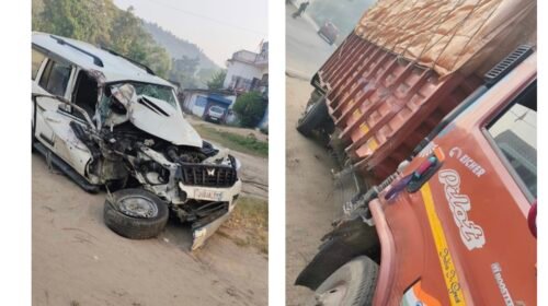 लातेहार में बोलेरो और ट्रक की सीधी टक्कर,दो लोग गंभीर रूप से घायल