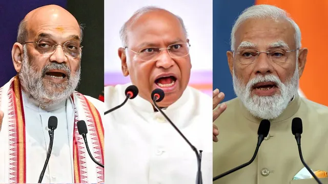 खरगे की टिप्पणी परभाजपा का हमला,अमित शाह ने कांग्रेस को घेरा