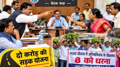 दो करोड़ की सड़क योजना पर घमासान,नगर परिषद के खिलाफ पार्षदों का धरना 8 अक्टूबर को दो करोड़ की सड़क योजना पर घमासान,नगर परिषद के खिलाफ पार्षदों का धरना 8 अक्टूबर को