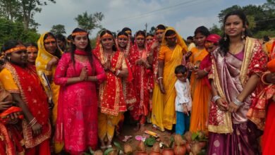 नवडीहा दुर्गा पूजा 2026: भव्य कलश यात्रा के साथ नवरात्र शुरू