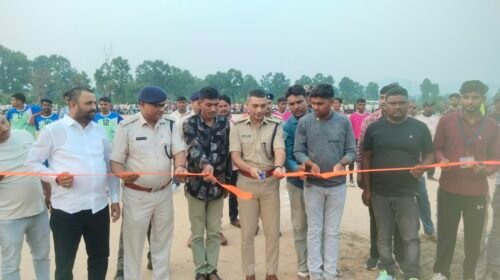 साई क्लब शिबला में फुटबॉल टूर्नामेंट का फाइनल,आकाशवाणी क्लब मूर्वे सिमरिया बना विजेता
