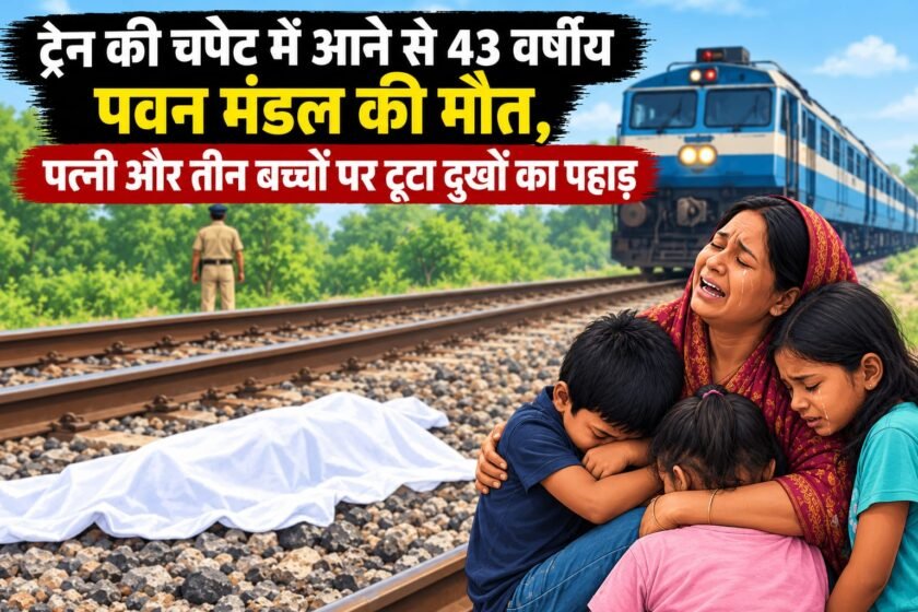 ट्रेन की चपेट में आने से 43 वर्षीय पवन मंडल की मौत,चानन गांव में पसरा मातम