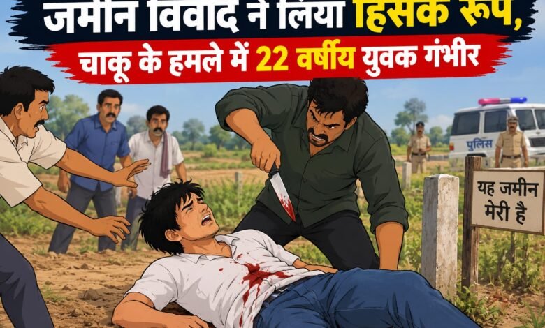 राजमहल के हसन टोला में जमीन विवाद,चाकू लगने से युवक गंभीर