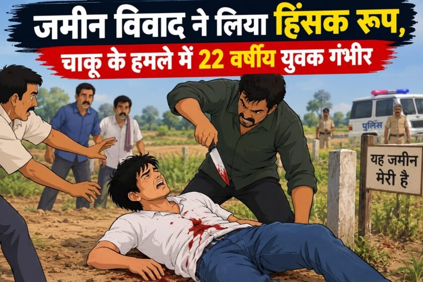 राजमहल के हसन टोला में जमीन विवाद,चाकू लगने से युवक गंभीर
