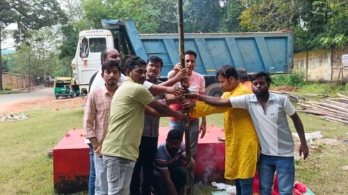 विद्यापति नगर में मां काली पूजा पंडाल का भूमि पूजन संपन्न, 8 नवंबर को होगी पूजा