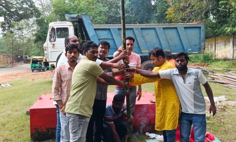 विद्यापति नगर में मां काली पूजा पंडाल का भूमि पूजन संपन्न, 8 नवंबर को होगी पूजा विद्यापति नगर में मां काली पूजा पंडाल का भूमि पूजन संपन्न, 8 नवंबर को होगी पूजा